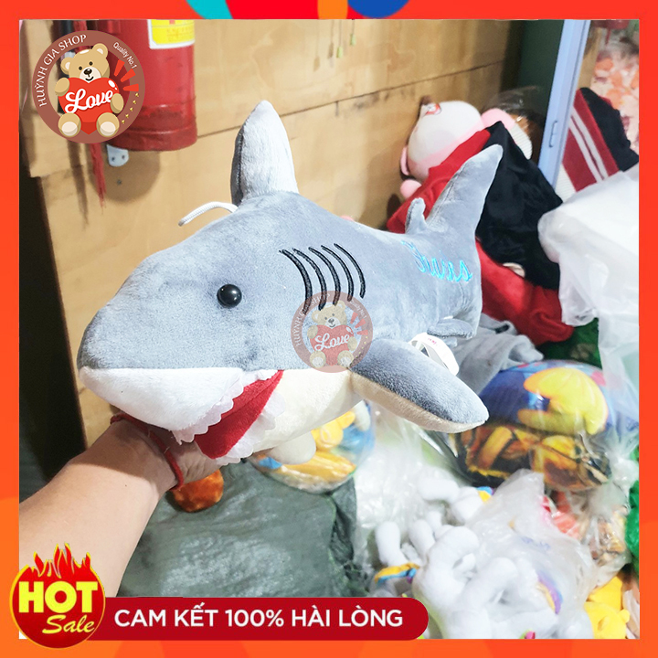 [HCM][ẢNH THẬT SHOP CHỤP] Cá mập nhồi bông cao cấp gối ôm cá mập cho bé_50cm