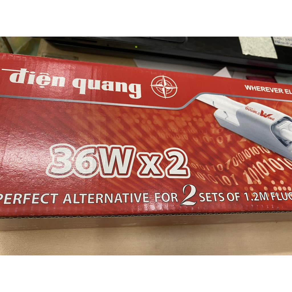 1 Bộ đèn Double Wing Điện Quang 2x36W (Ánh sáng trắng) DW