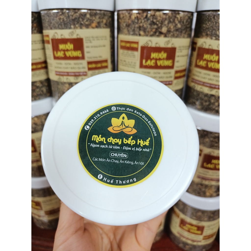 500g Muối lạc vừng chay/Muối vừng đen (Lạc đỏ vừng đen thơm ngon)