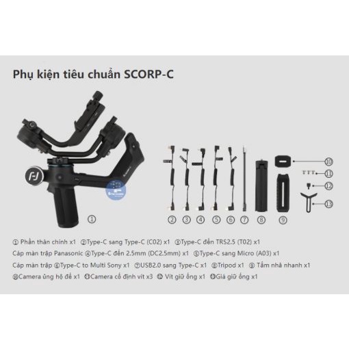 Gimbal chống rung Feiyu SCORP C