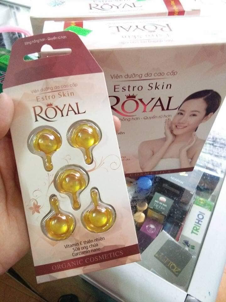 Viên dưỡng da cao cấp  ESTRO SKIN ROYAL (Hộp 6 vỉ, vỉ 5 viên)
