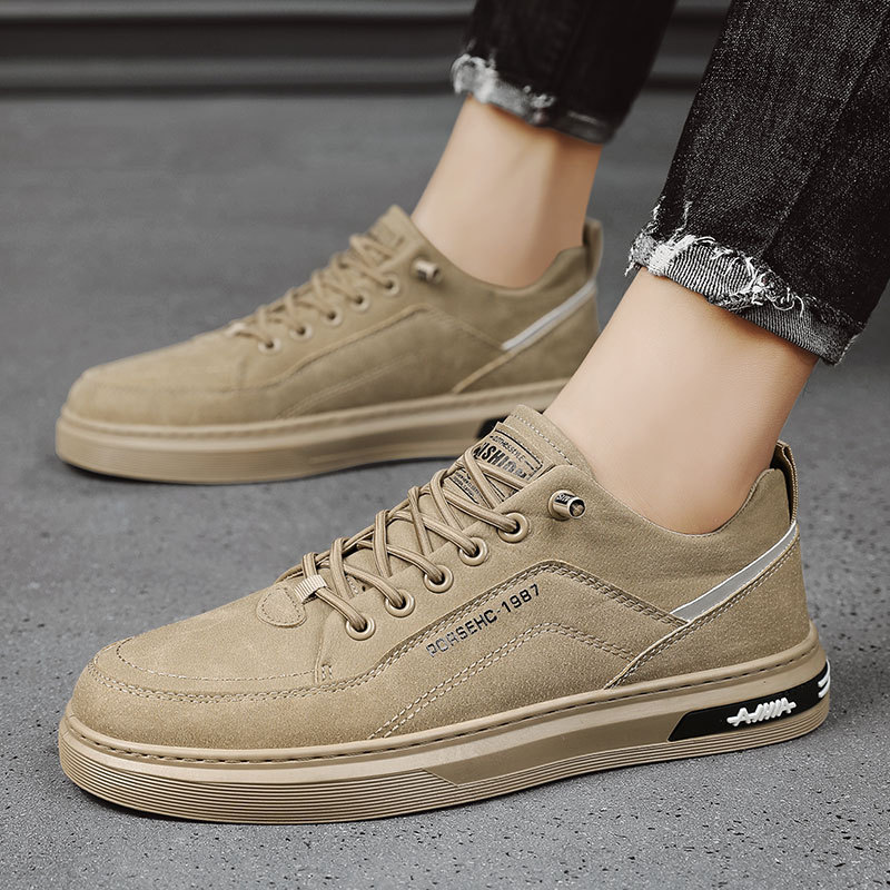 Giày Sneaker Nam, Giày Da Nam Thấp Cổ Da Lộn HOT TREND