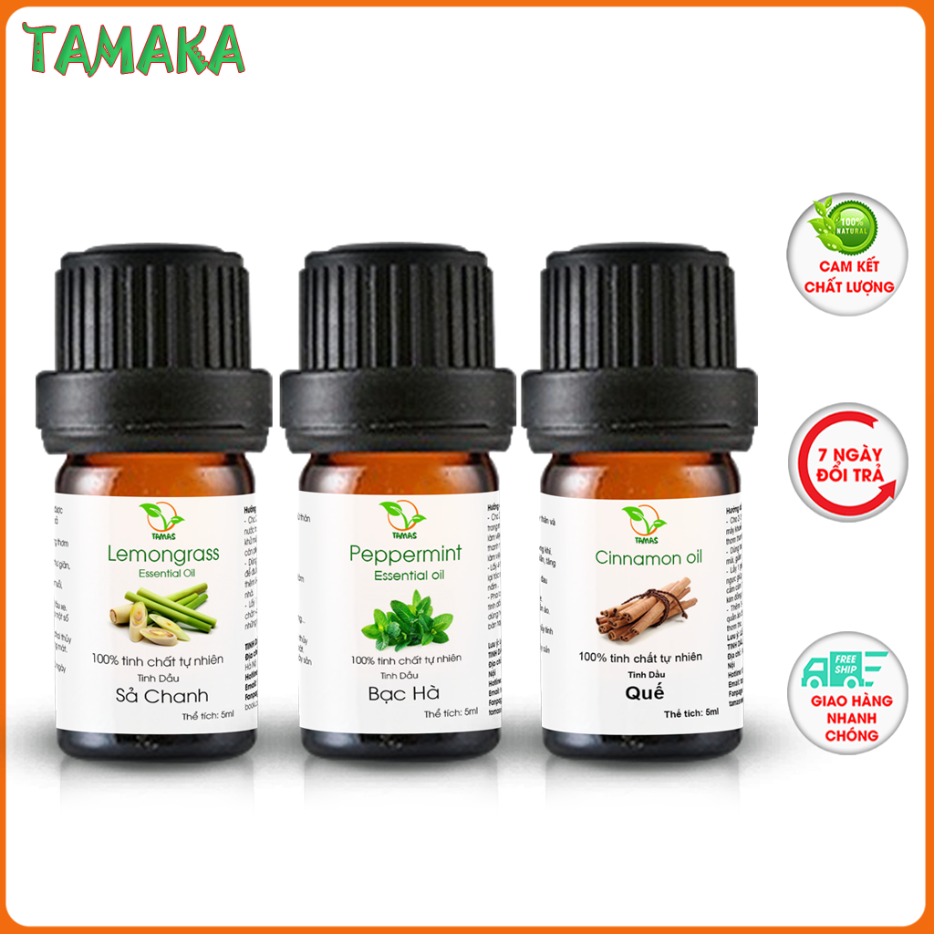 combo 3 chai tinh dầu 5ml mùi tự chọn-TAMAKA