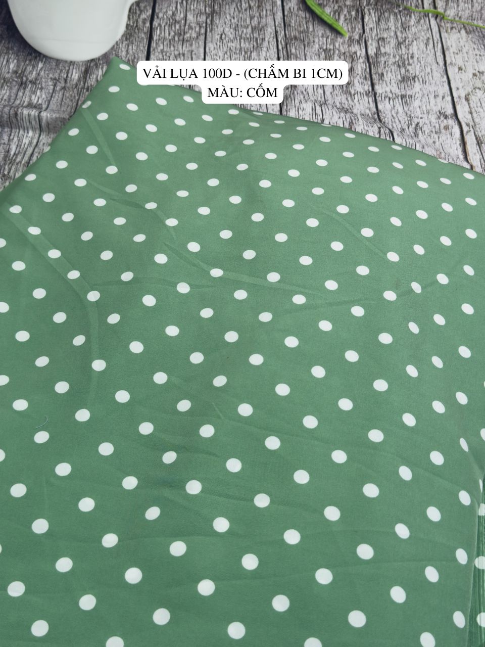 VẢI LỤA CHẤM BI - DÒNG VẢI THÔNG DỤNG - 1 MÉT X 1M5