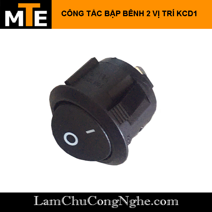 CÔNG TẮC BẬP BÊNH TRÒN 2 VỊ TRÍ KCD1