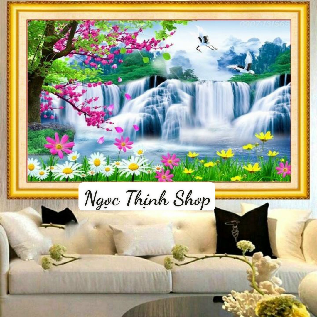 Tranh đính đá cao cấp Venus phong cảnh tuyệt đẹp. Đá đa sắc cực kỳ đẹp sản xuất theo công nghệ Nhật Bản.- Keo tốt, độ bám dính chắc chắn độ bên trên 20 năm, đầy đủ dụng cụ kèm theo.