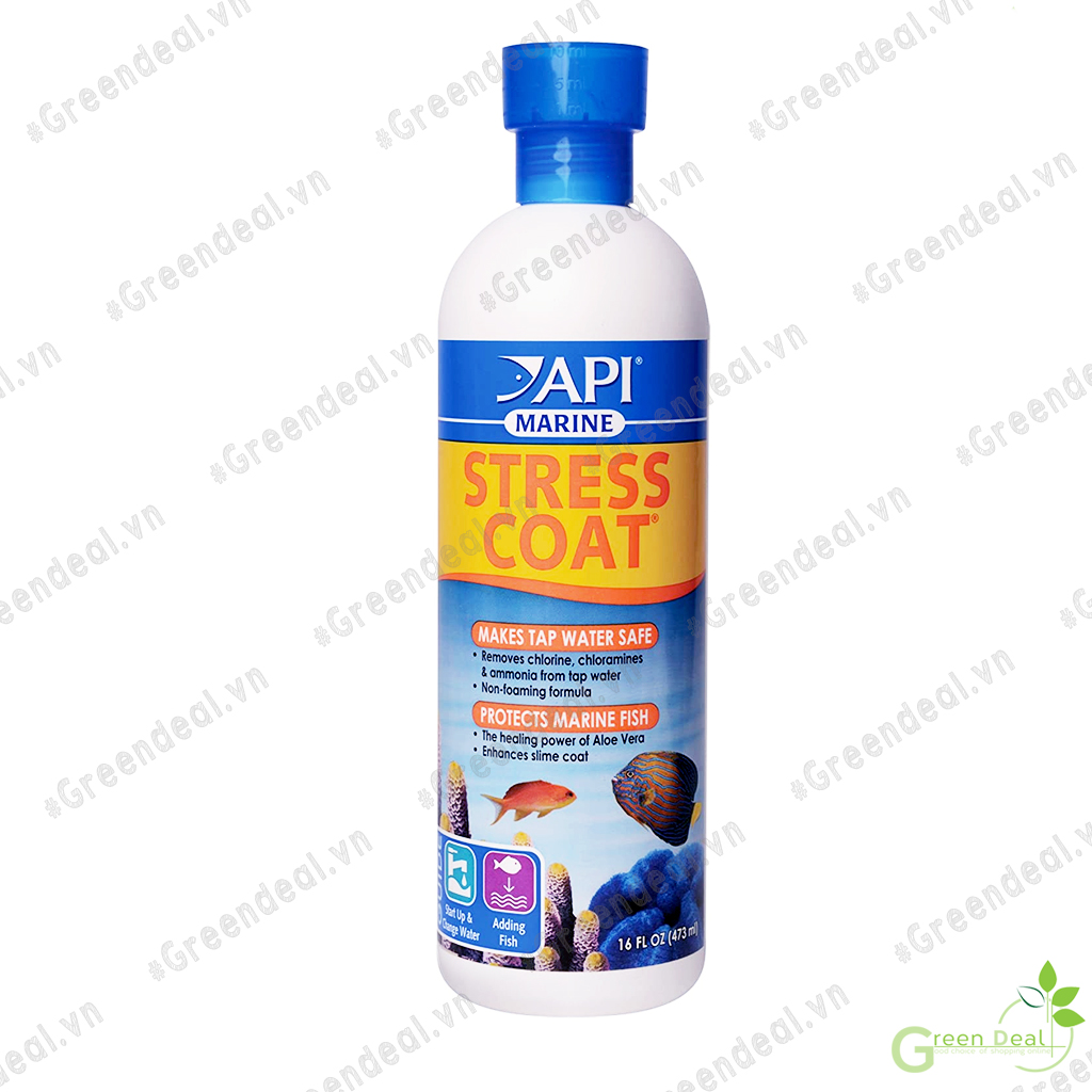 API - Marine Stress Coat (Chai 473 ml) | Giảm Stress cho cá cảnh biển