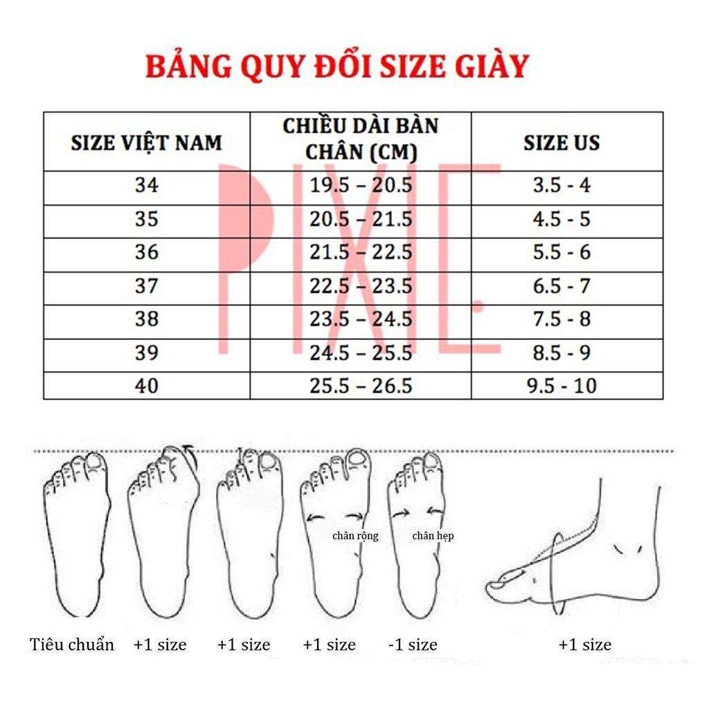 Giày Cao Gót Đế Vuông 7cm Basic Pixie P159