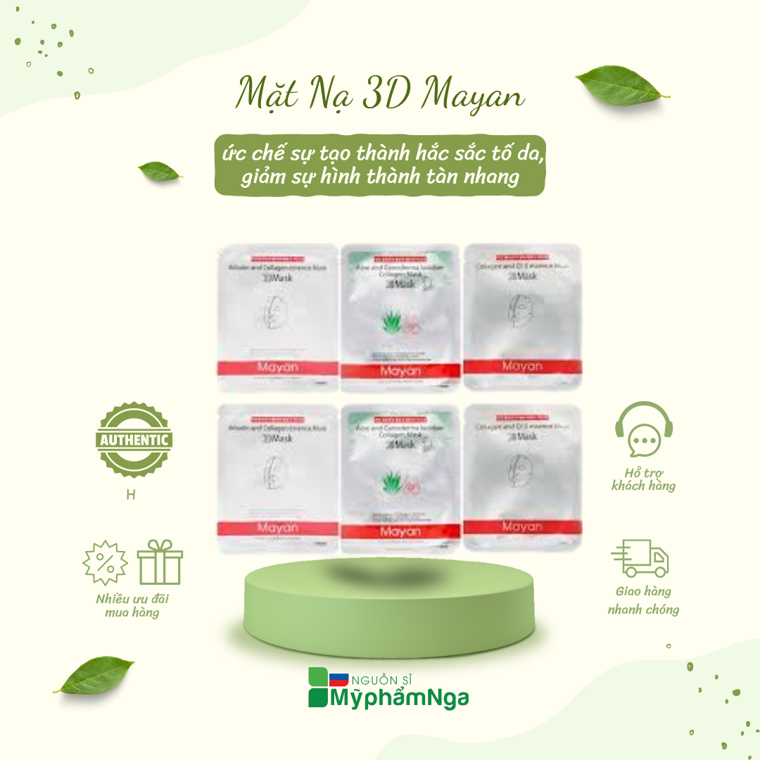 Mặt Nạ 3D Mayan SÂM Linh Chi chống lão hóa