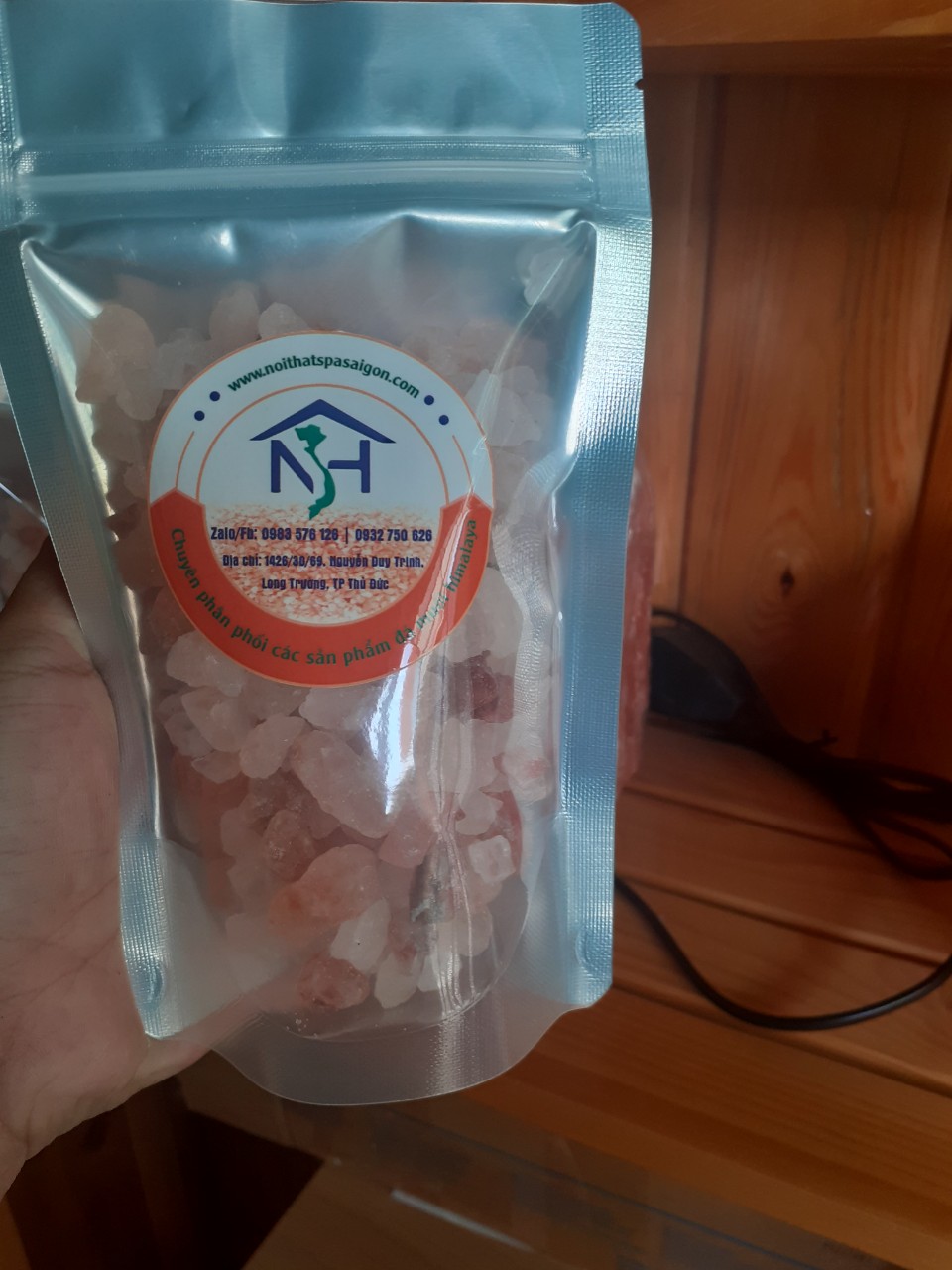 HCM1kg muối hồng hay tên gọi khác là đá muối Himalya nhập khẩu từ Pakistan