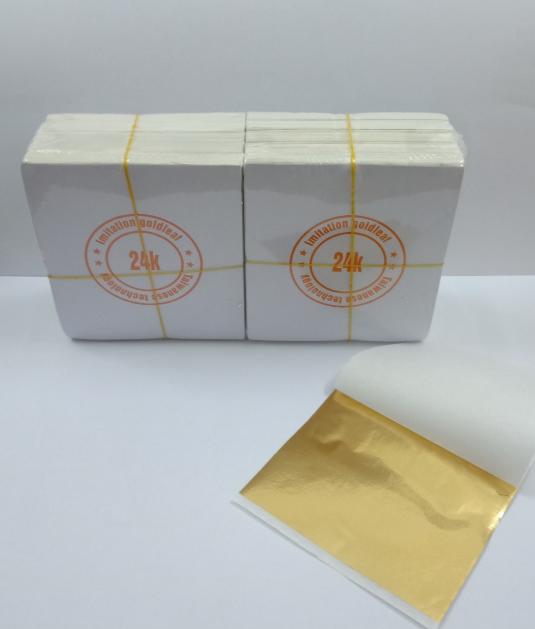 Set 1000 lá vàng dát vàng trang trí 9x9cm