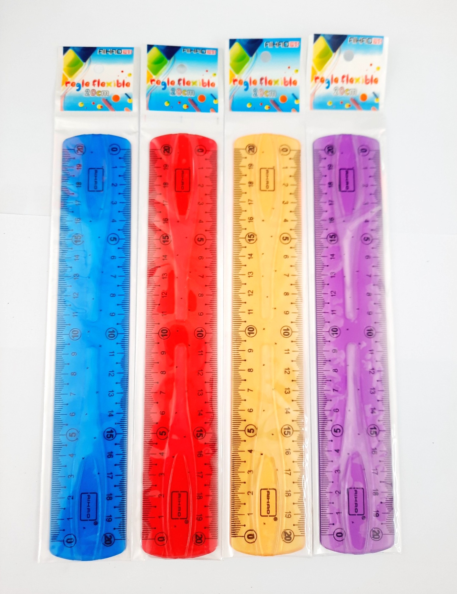 Thước dẻo Màu Aihao dài 20 cm loại dày