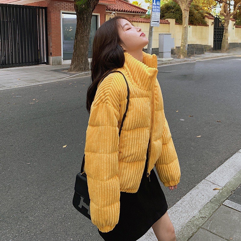 MS201 Áo phao nhung tăm siêu ấm hot trend