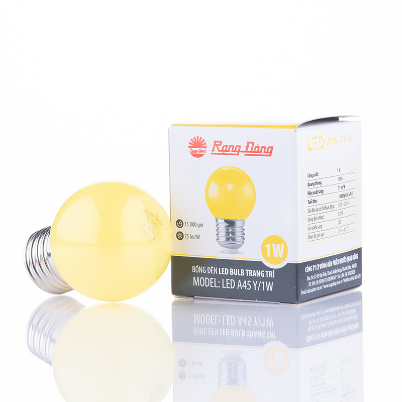 Bóng đèn led bulb trang trí a45 1w