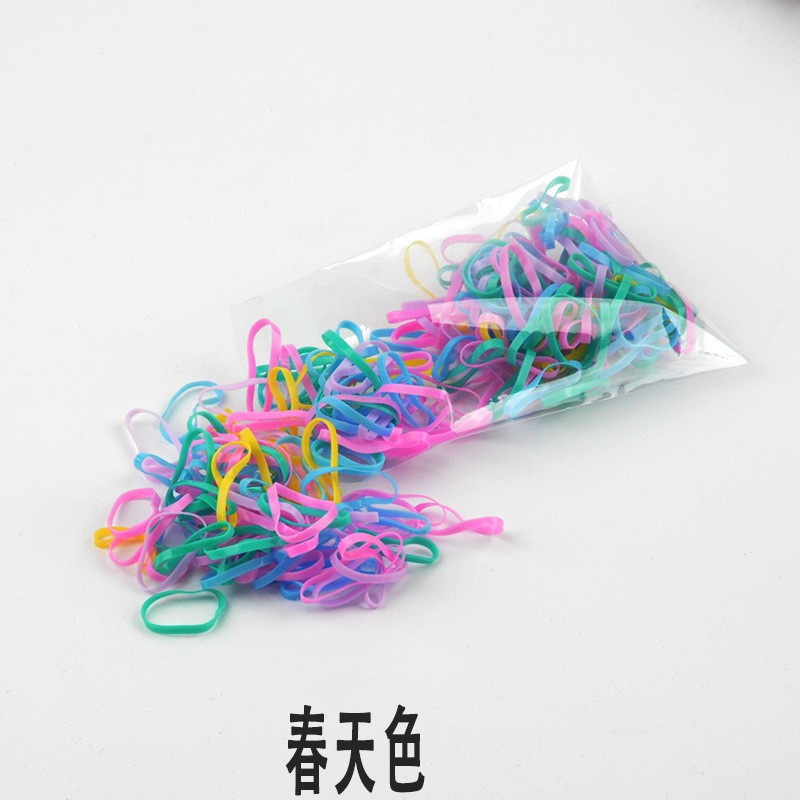 TÚI 50G THUN CỘT TÓC, DÂY BUỘC TÓC TRƠN CHO BÉ , THUN DẺO MÀU ĐỤC