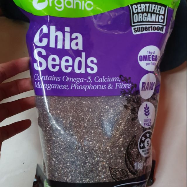 [HCM][duỡng nhan] hạt chia út absolute organic 1 kg