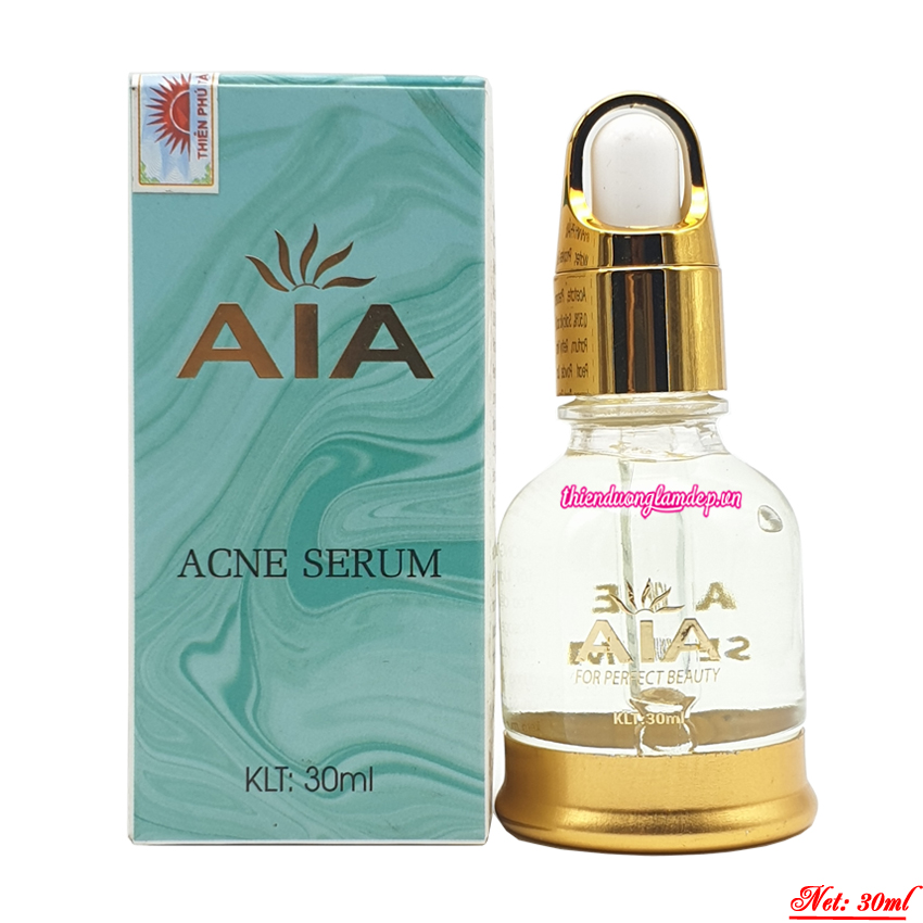 Serum mụn AIA Acne Serum xóa thâm trắng da se khích lỗ chân lông chiếc xuất trà xanh 30ml
