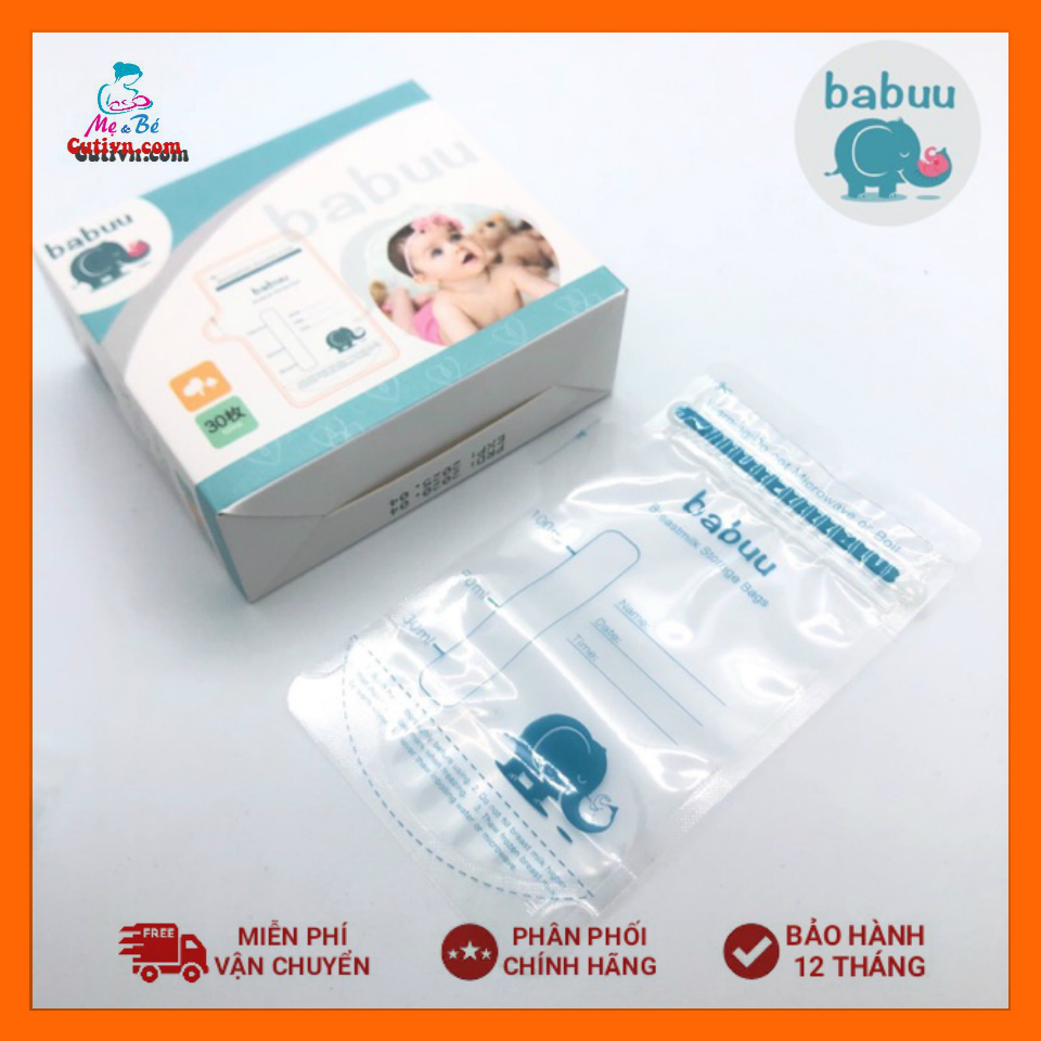 Túi trữ sữa Babuu Baby Nhật bản 100ml