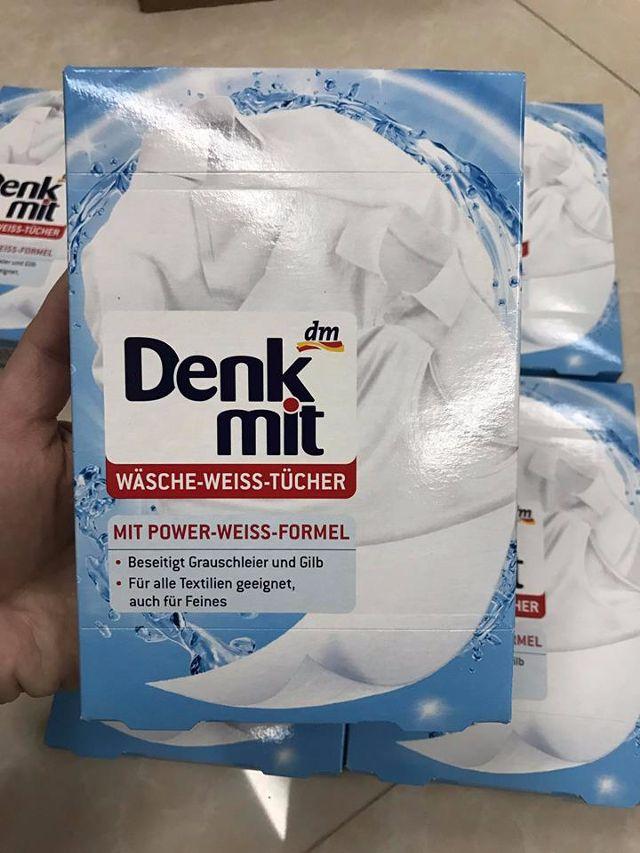 Miếng tẩy trắng quần áo Denkmit của Đức