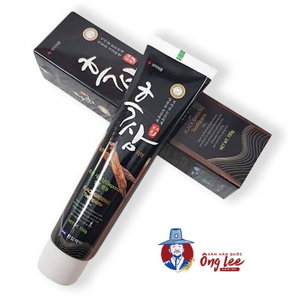 [Combo 2  hôp] kem đánh răng Hàn Quốc Hắc Sâm Hanil Black Ginseng Toothpaste 150g