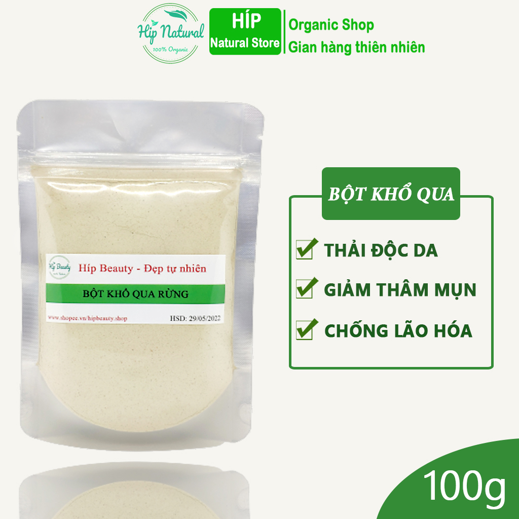Bột khổ qua rừng nguyên chất, dùng đắp mặt, và tắm body 100GR