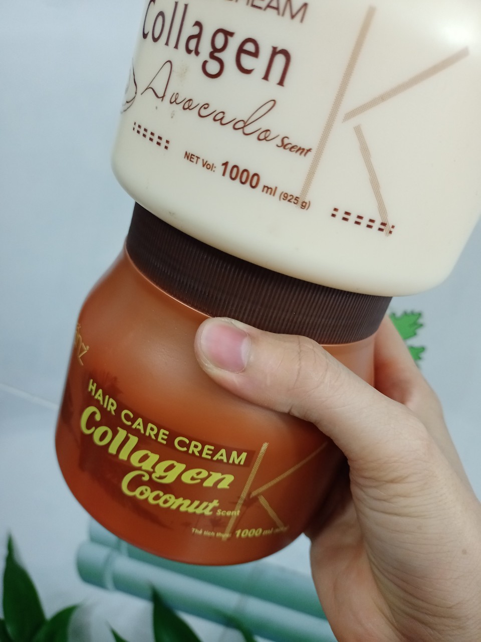 1000ml Dầu hấp phục hồi tóc tóc Collagen Karanz