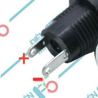 DMF5 Giắc Jack sạc DC, giắc cái (Female) size 5.5x2.1mm