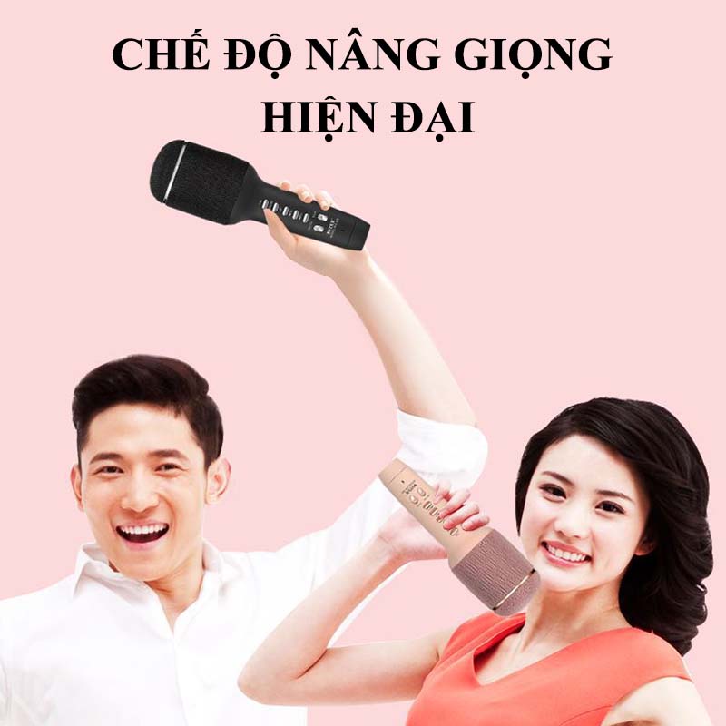 Micro Hát Karaoke Không Dây Kèm Loa Bluetooth WS-900 Thế Hệ Mới - Mic Hát Karaoke Công Nghệ Mới Có Chế Độ Nâng Giọng Giúp Hát Hay - Micro Cầm Tay Bluetooth Nhỏ Gọn, Âm Thanh Chuẩn, Loa Bluetooth Chất Lượng Cao, Mic Thu Âm Livestrem