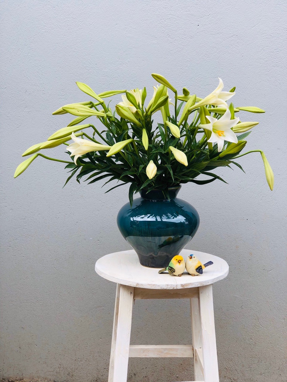 Lọ hoa gốm sứ Bát Tràng cao cấp men hoả biến kính cao 26cm