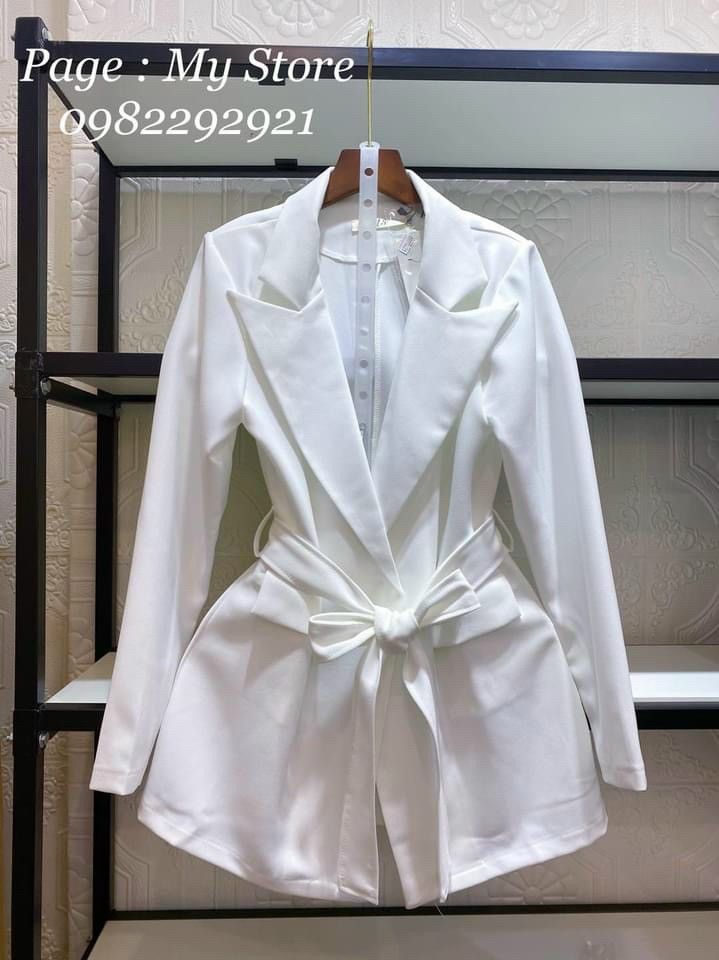 ÁO KHOÁC NỮ KÈM NƠ KIỂU VEST