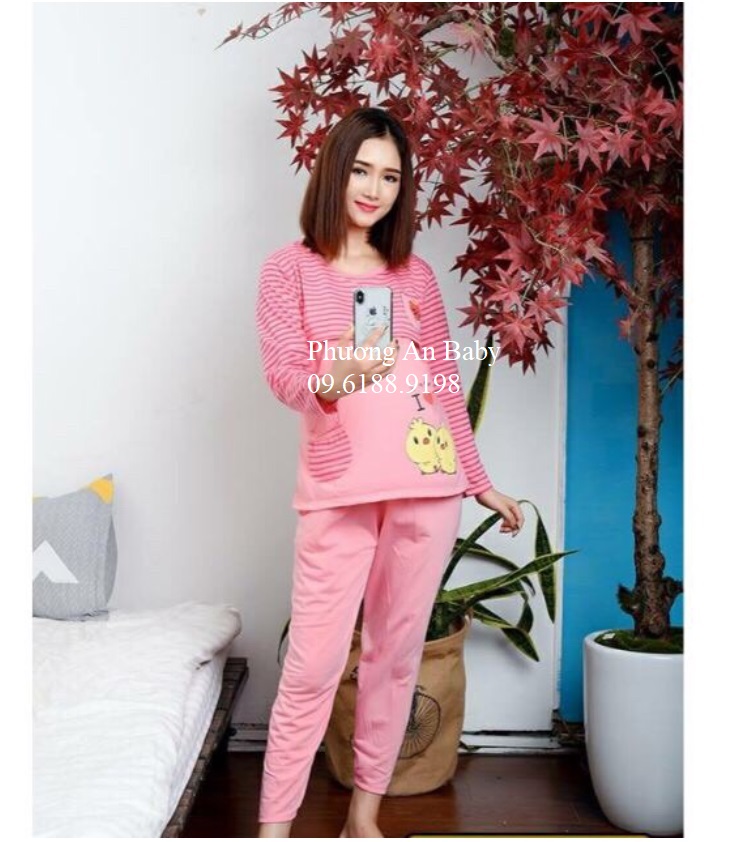 Bộ bầu và cho mẹ sau sinh mở nắp ngực màu vàng