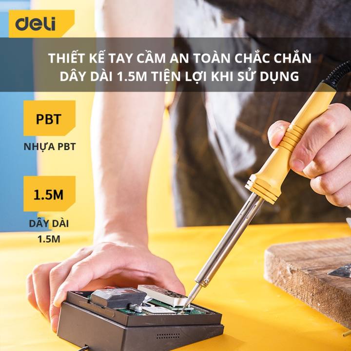 Mỏ Hàn Điện Deli Chính Hãng 30W / 60W Chất Lượng Cao - Sử Dụng Đa Năng, Tiện Ích - DL8830 / DL8860 - Hình ảnh 6
