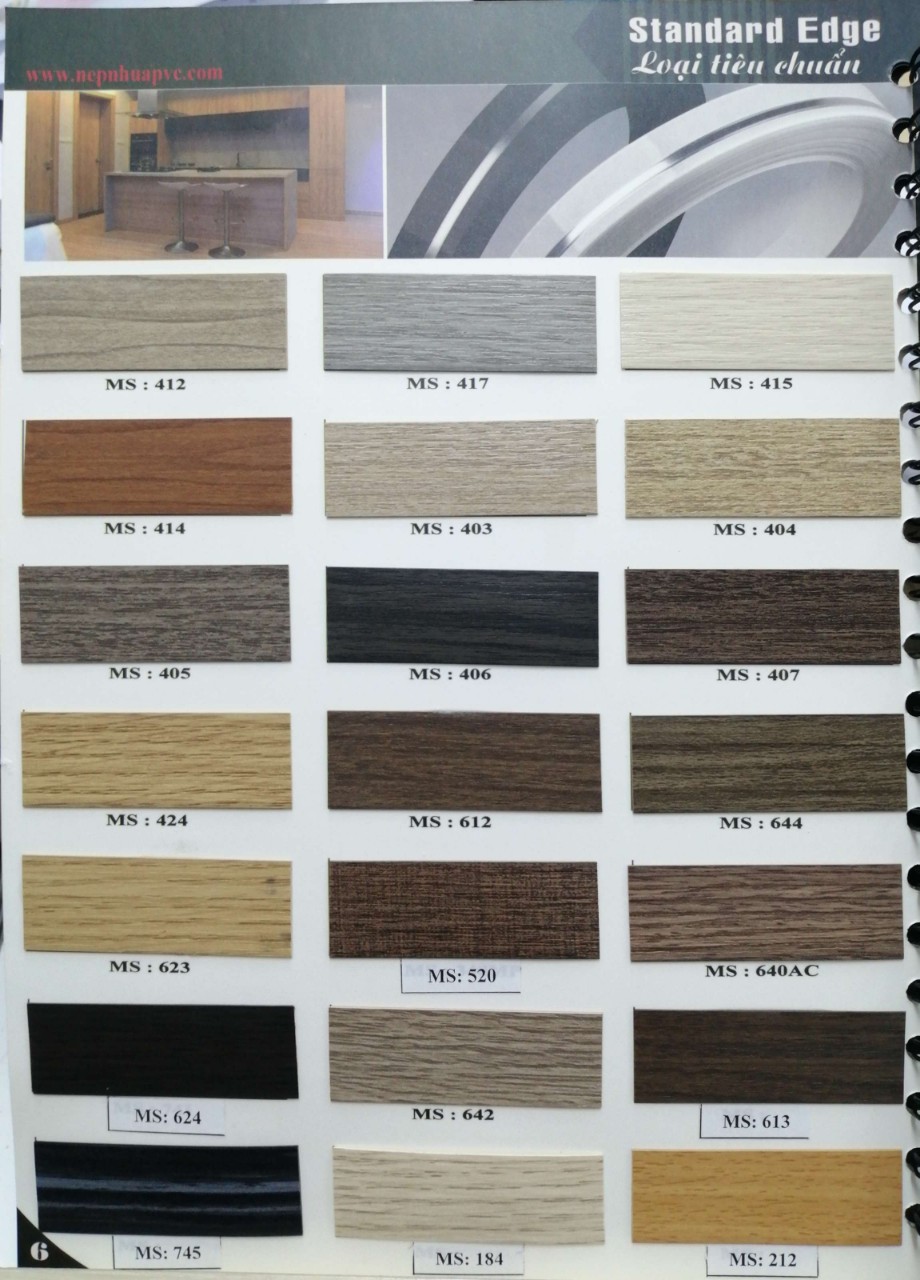 Chỉ nhựa dán cạnh PVC