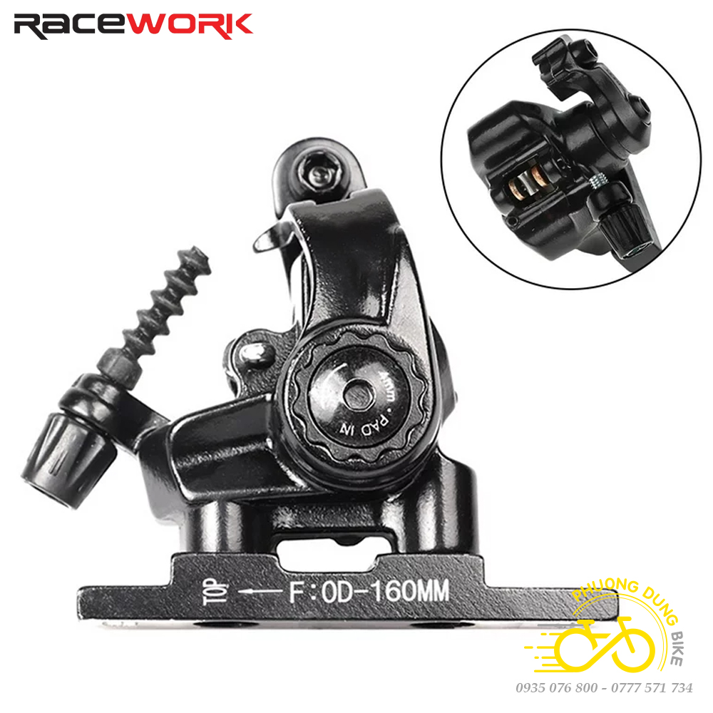Bộ Cụm phanh thắng đĩa cho xe đạp Road RACEWORK