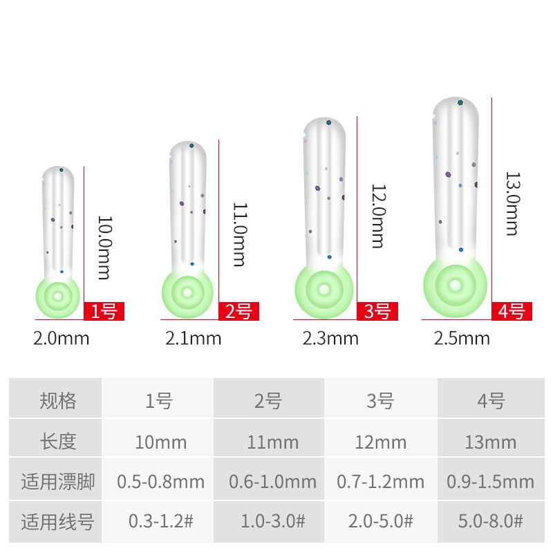 Chân cắm phao câu đài silicone cao cấp