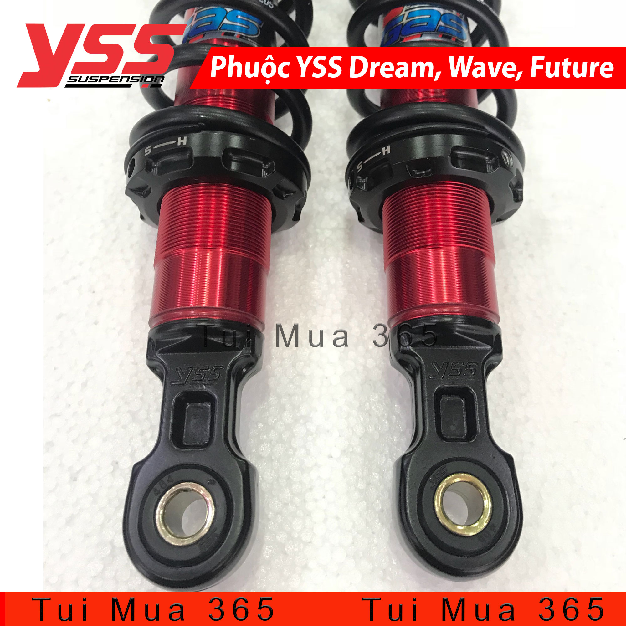 [HCM]Phuộc YSS Dream Wave Future Axelo Thái Lan Đen Đỏ