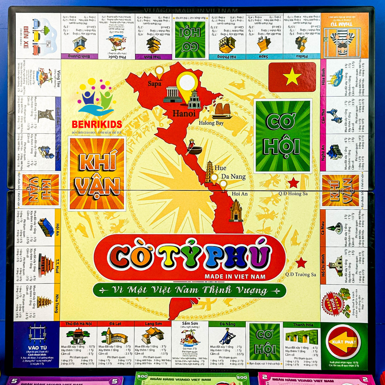 Đồ Chơi Cờ Tỷ Phú Thử Thách Làm Giàu Phiên Bản Mới Board Game Bàn Cờ Tỉ Phú Chính Hãng Phát Triển Tư Duy Cho Bé