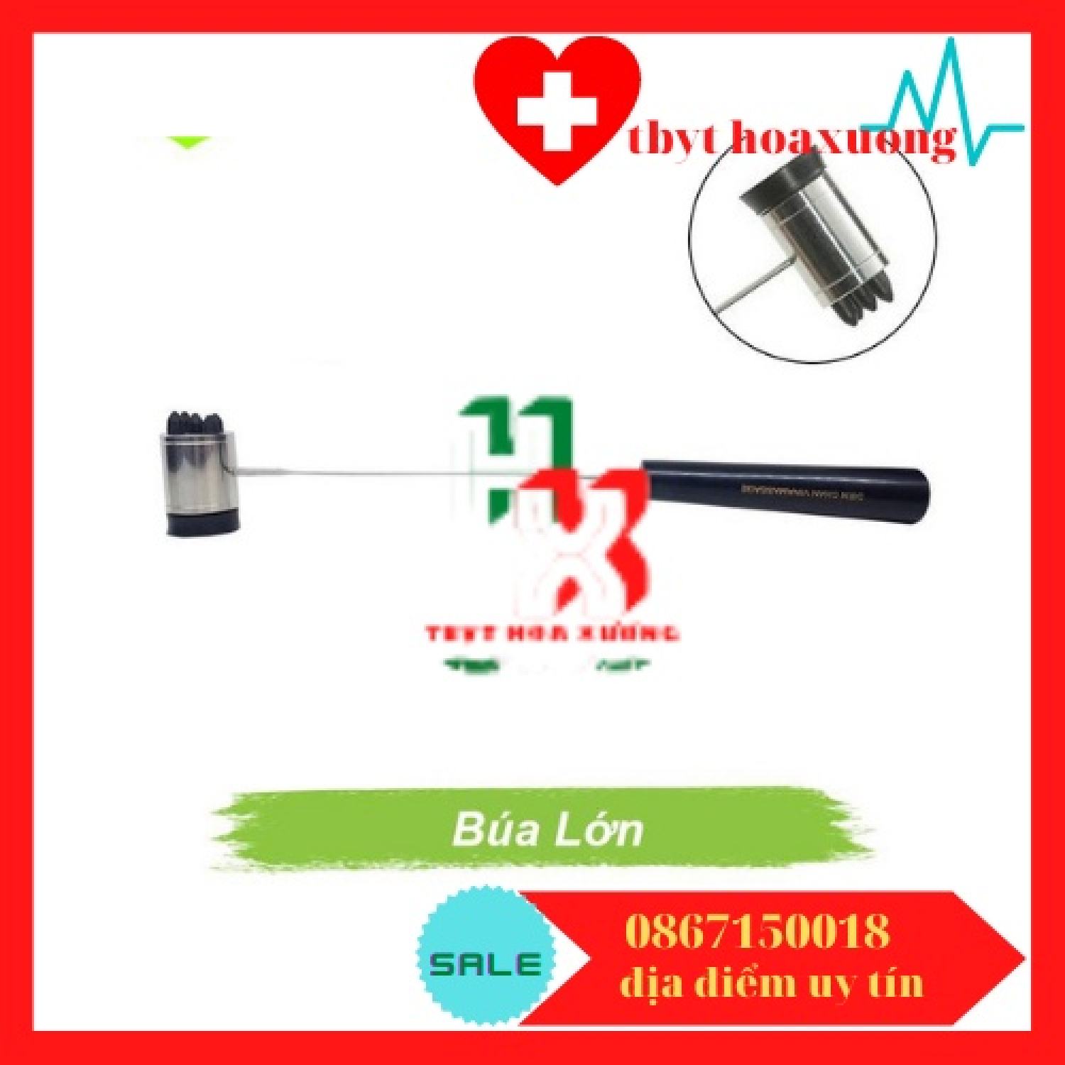 Búa Cao Su Thử Phản Xạ Loại Lớn Diện Chẩn (Búa Lớn )