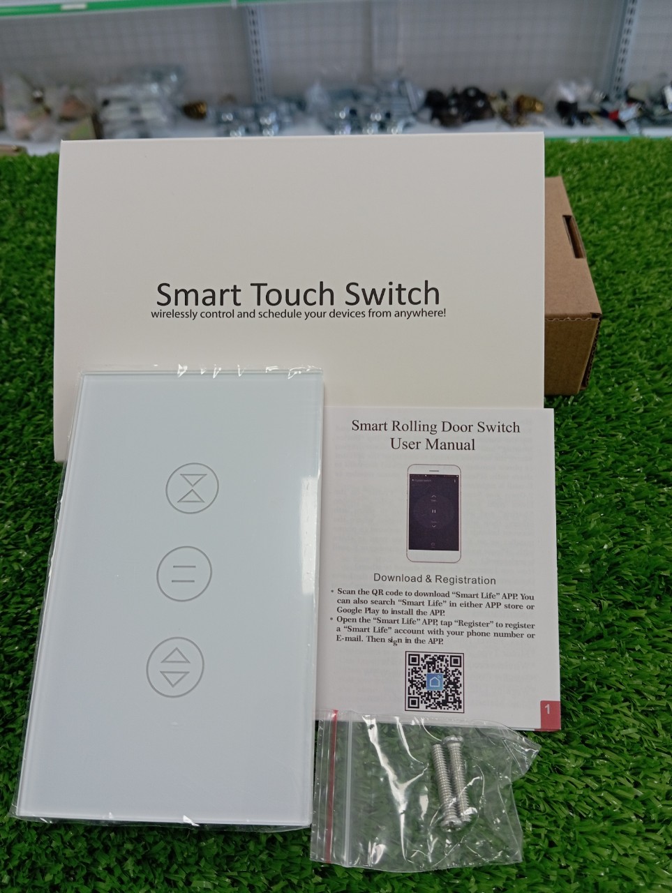 Công Tắc Điều Khiển Cửa Cuốn LT4X có cổng NO, NC, thường đóng, thường mở WiFi Qua Điện Thoại App Tuya Smart, lắp đặt trực tiếp vào vị trí công tắc cơ cũ