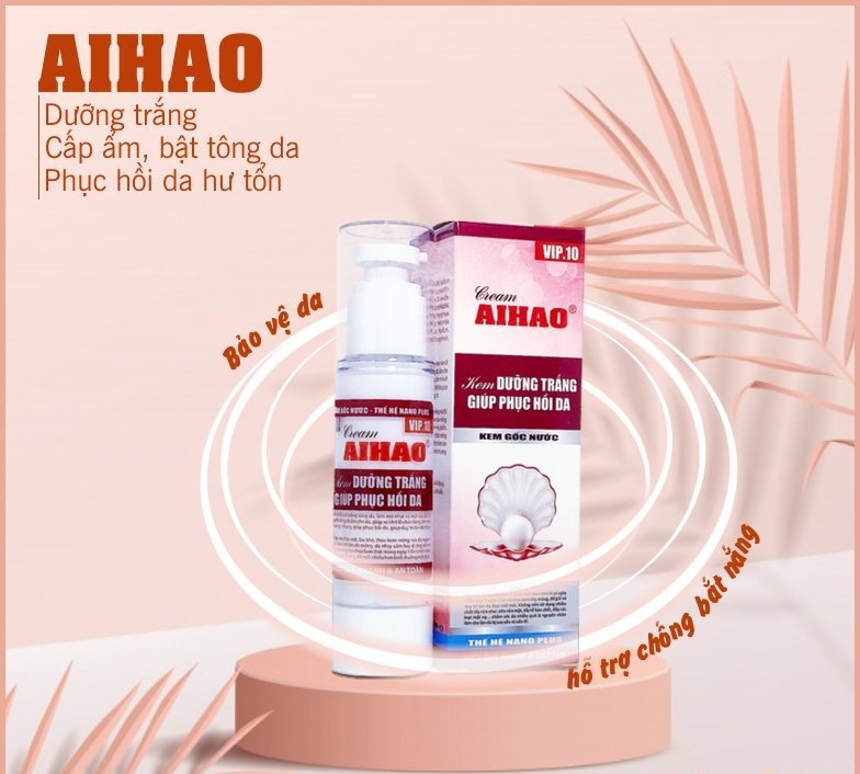 Kem AIHAO Dưỡng Trắng Giúp Phục Hồi Da (VIP.10 - 50g)