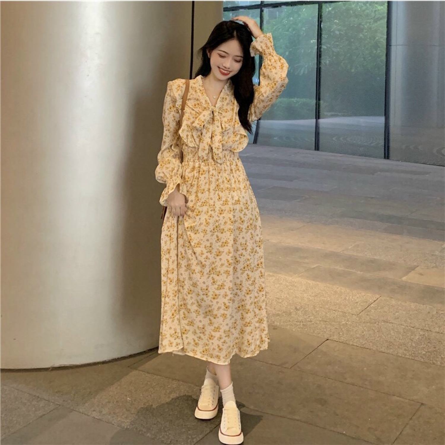 [HCM][Giá Sỉ- Sale Khuyến Mãi]  ĐẦM MAXI VOAN HOA DIU DÀNG NỮ TÍNH
