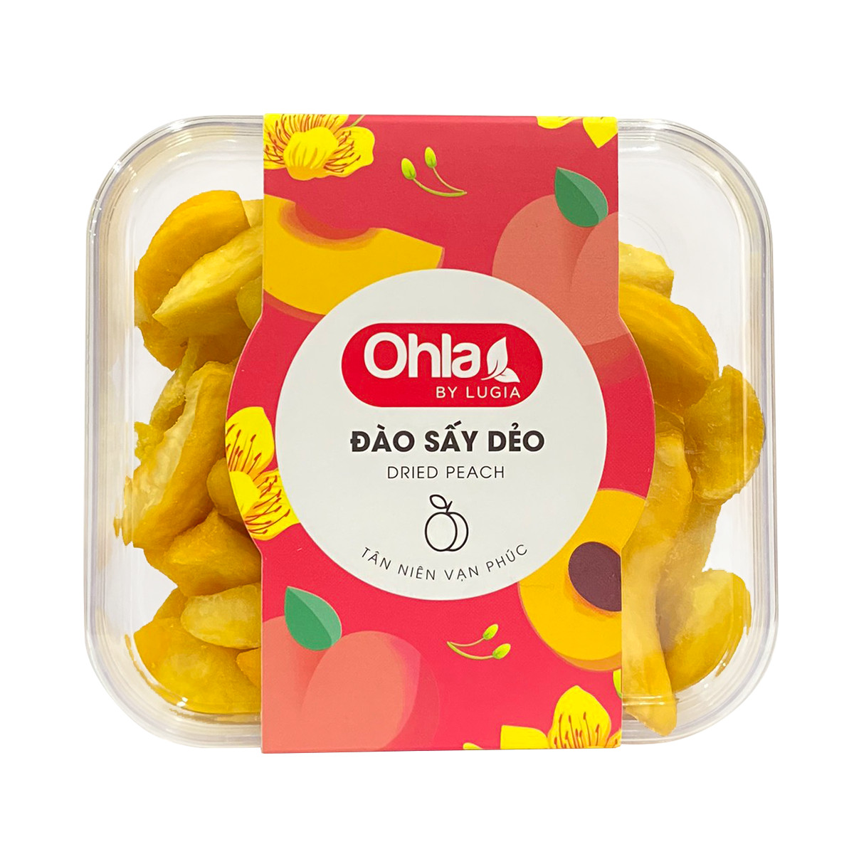 Hộp đào sấy dẻo Ohla 200g