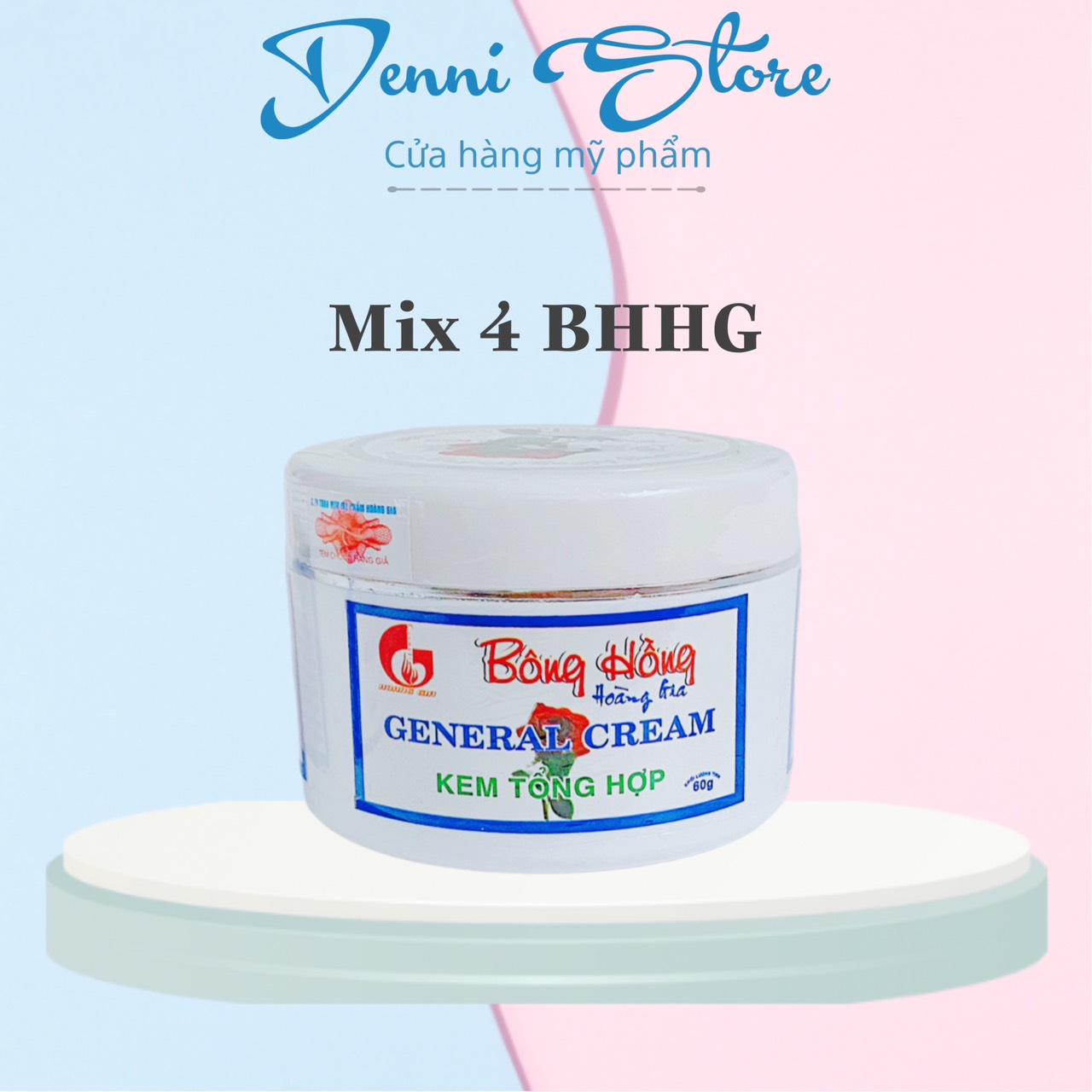 Lẻ hộp kem mix 4 bông hồng 60g
