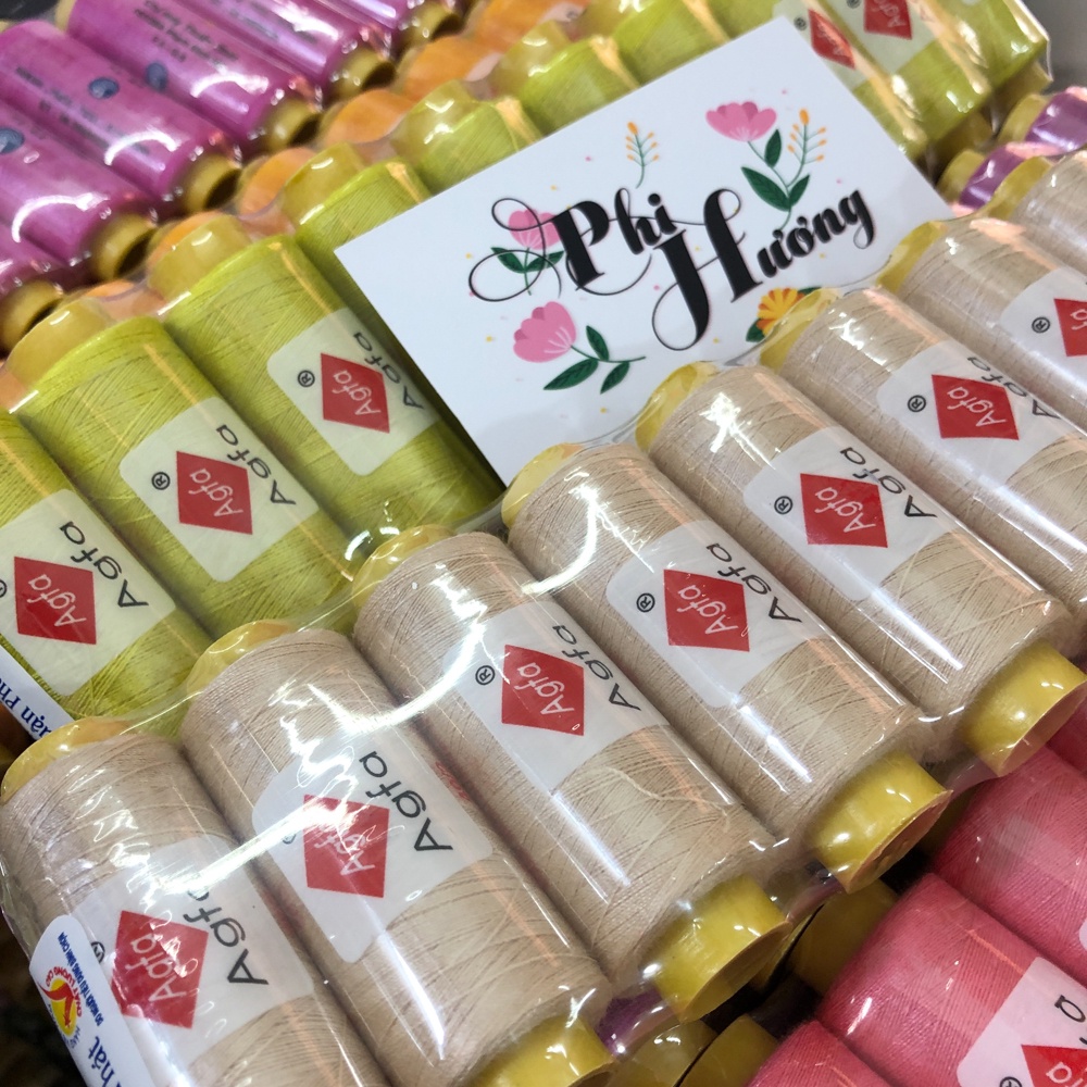 Bảng màu 2 - Set 2 cuộn chỉ may quần áo Agfa đủ màu