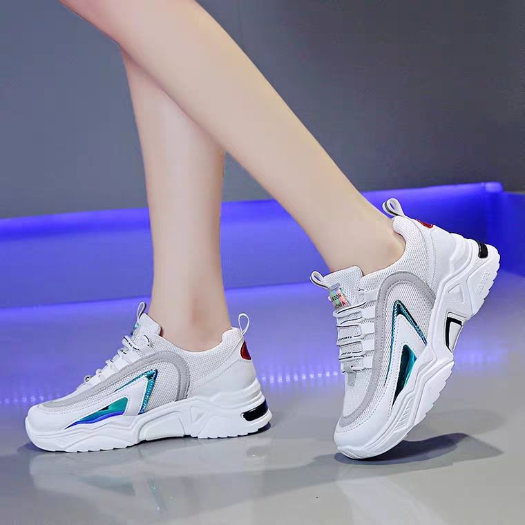 GIÀY THỂ THAO NỮ PHẢN QUANG 3/GIẦY SNEAKERS ĐỘN ĐẾ 5CM