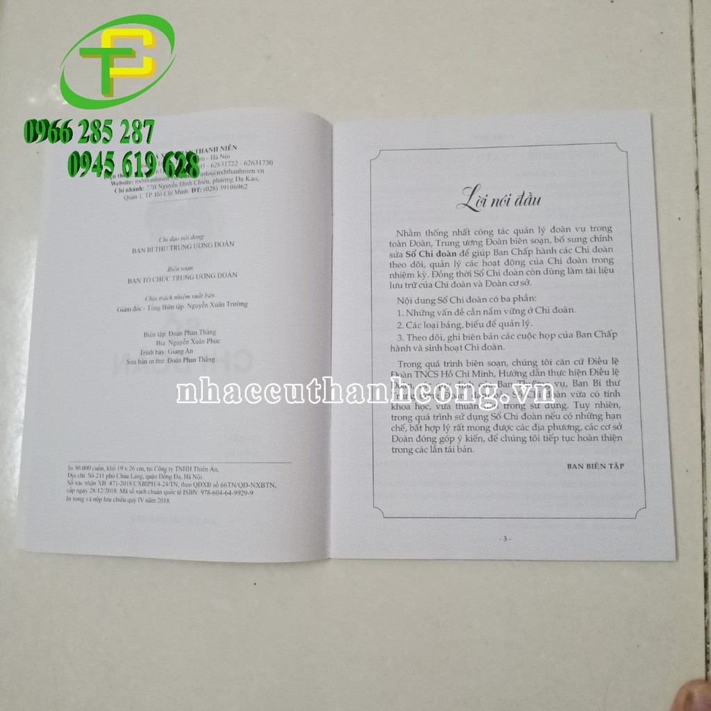Sổ CHI ĐOÀN Màu Hồng Chuẩn Trung Uơng