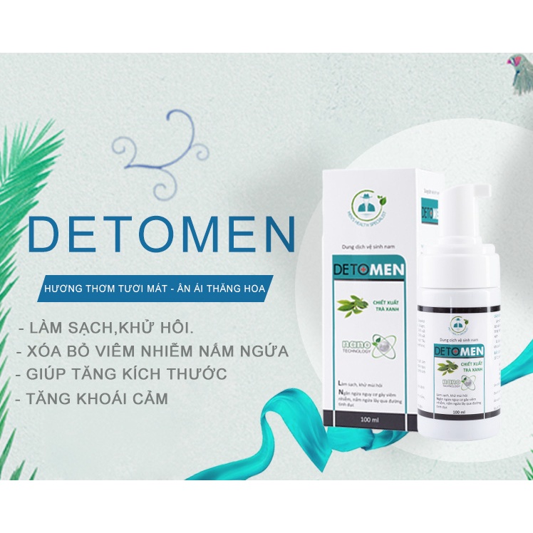Dung dịch vệ sinh nam Detomen