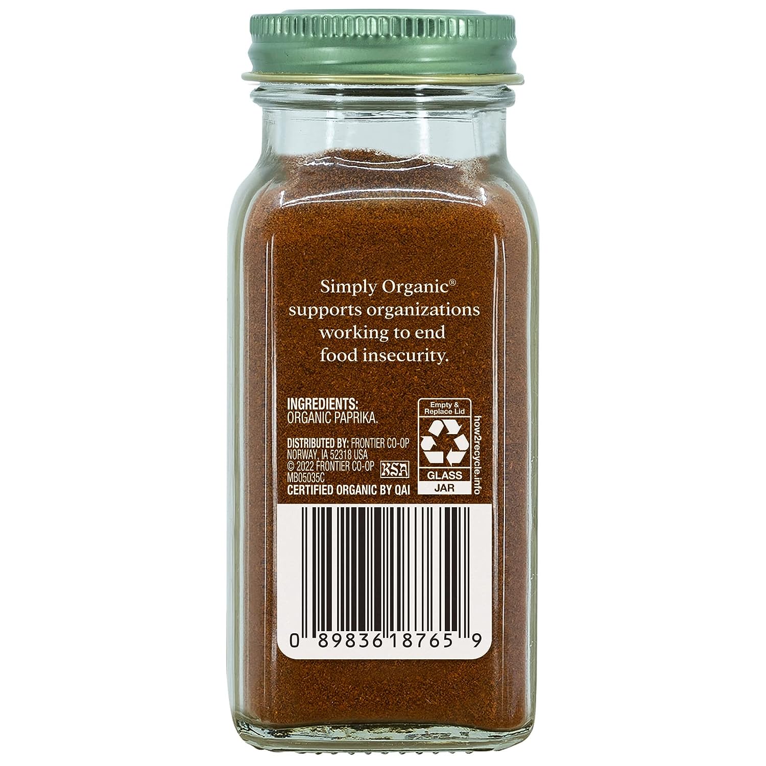 Bột ớt Paprika hữu cơ - Simply Organic - 84g