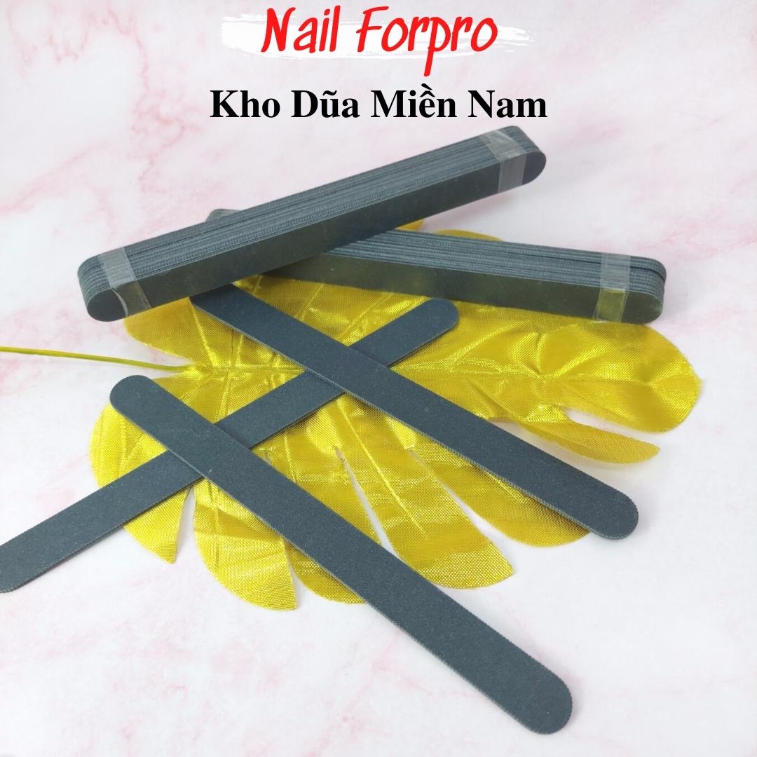 Lốc 10 Dũa Móng Tay Đen Nhám Nhật