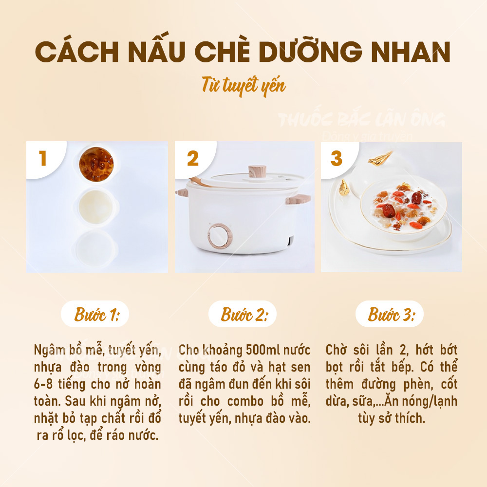 Tuyết yến kéo sợi Vân Nam 100g, tuyết liên tử, trắng, đẹp, nguyên liệu nấu chè dưỡng nhan